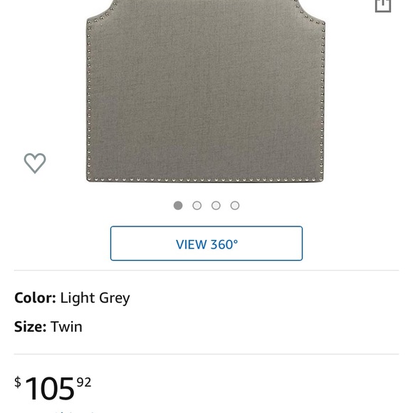 Studded Powered Twin Headboard - Picture 4 of 4